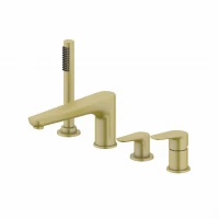 NATURE GOLD BRUSHED Bateria wannowa 4-otworowa MOBI - zdjęcie 1