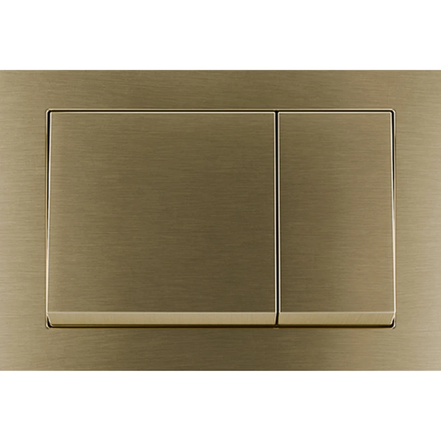 MOBITECH PRZYCISK SQUARE GOLD BRUSHED - zdjęcie 1