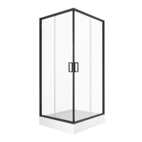 KWADRO 2.0 BLACK Kabina prysznicowa 80X80 MOBI - zdjęcie 1