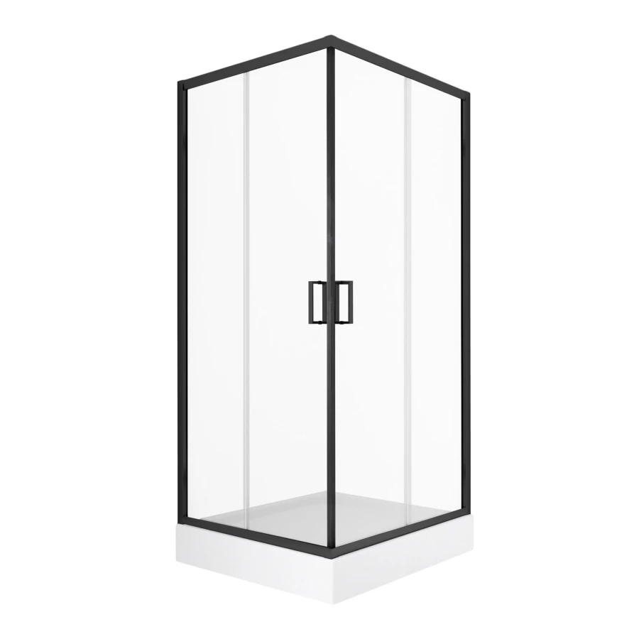 KWADRO 2.0 BLACK Kabina prysznicowa 80X80 MOBI - zdjęcie 1