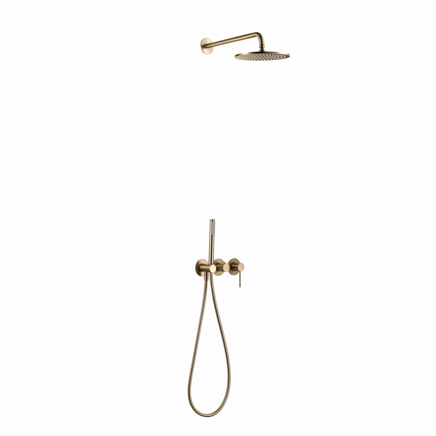 NORTHERN BAUHAUS EDITION GOLD BRUSHED Natryskowy zestaw podtynkowy MOBI - zdjęcie 1
