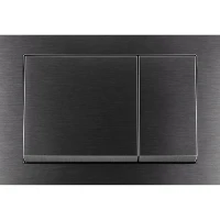 MOBITECH PRZYCISK SQUARE GUNMETAL BRUSHED - zdjęcie 1