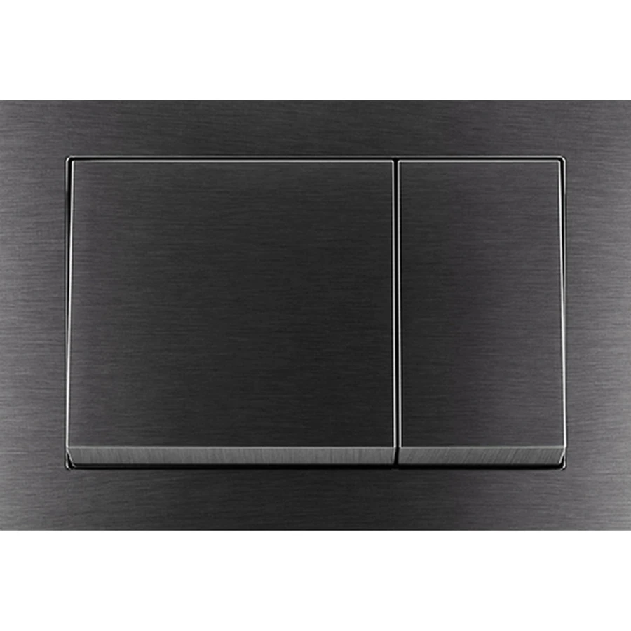 MOBITECH PRZYCISK SQUARE GUNMETAL BRUSHED - zdjęcie 1